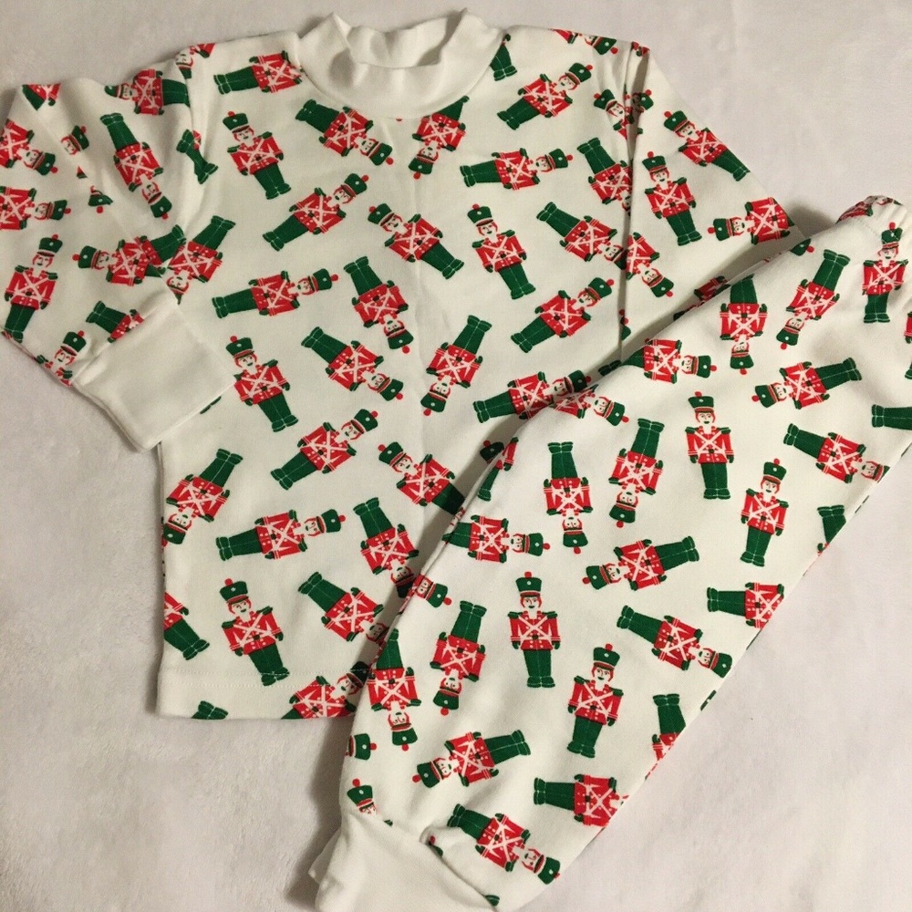 L’Agneau D’Or Boys Pjs 2T Toy Soldiers Christmas